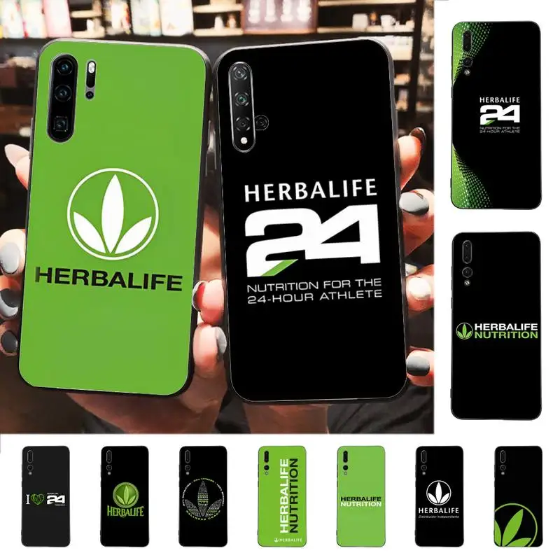 

Black H-Herbalife Green Phone Case for Huawei P30 40 20 10 8 9 lite pro plus Psmart2019