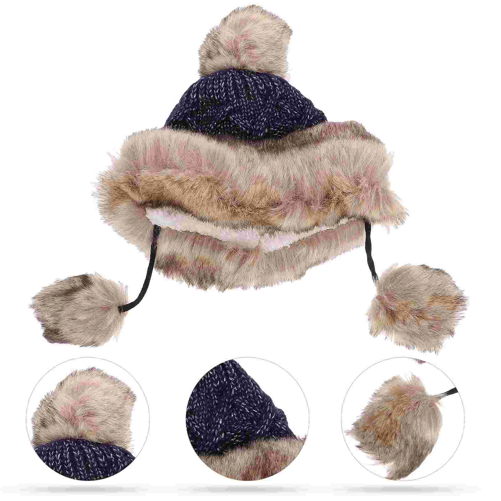 

1pc Durable Comfortable Useful Ear Protection Hat Earmuffs Hat Faux Fur Hat for Female