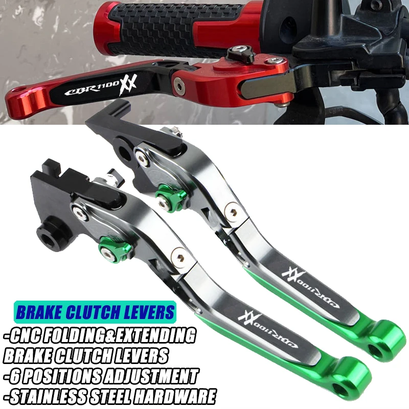 

For HONDA CBR 1100XX CBR1100XX CBR 1100 XX 1997-2007 Motorcycle Accessories CNC Aluminum Folding Extendable Brake Clutch Levers