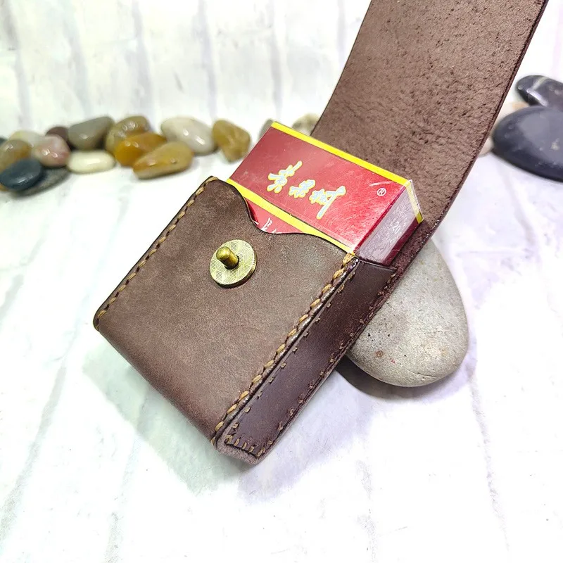 Blongk портсигар ручной работы поясная сумка кожаная оболочка кобура для зажигалки