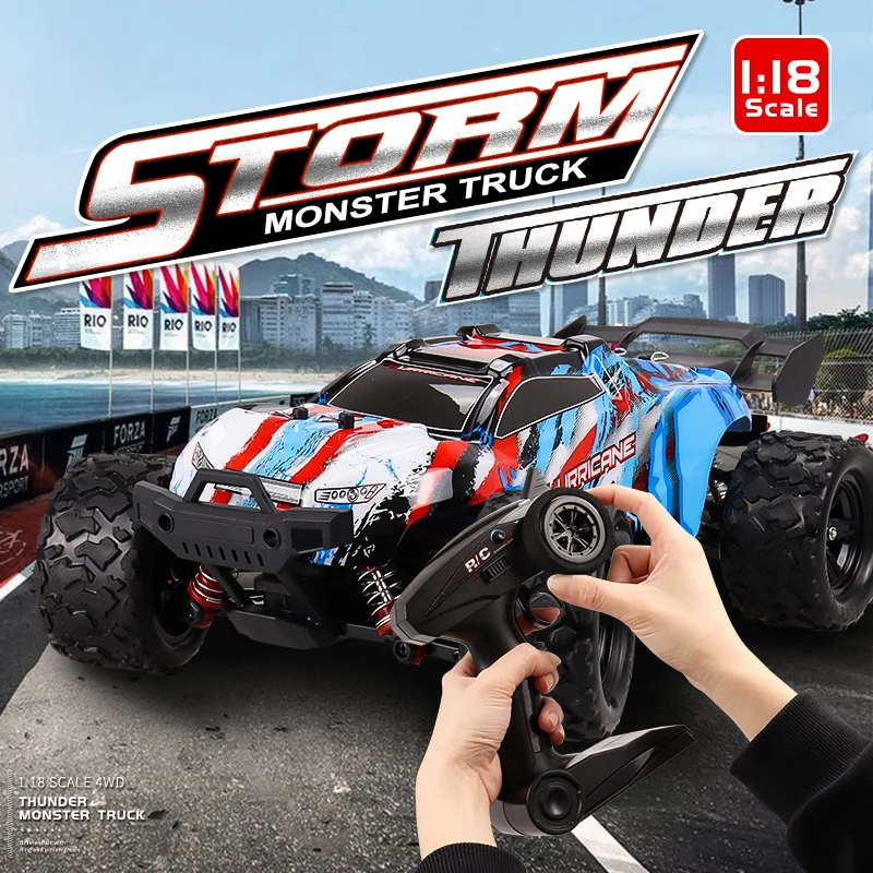 

2022 35KM/h High Speed 1:18 RC Climbing Car 2.4G Drift Remote Control Cars Buggy Off-Road Vehicle Toys Model For Kids Boys Gifts