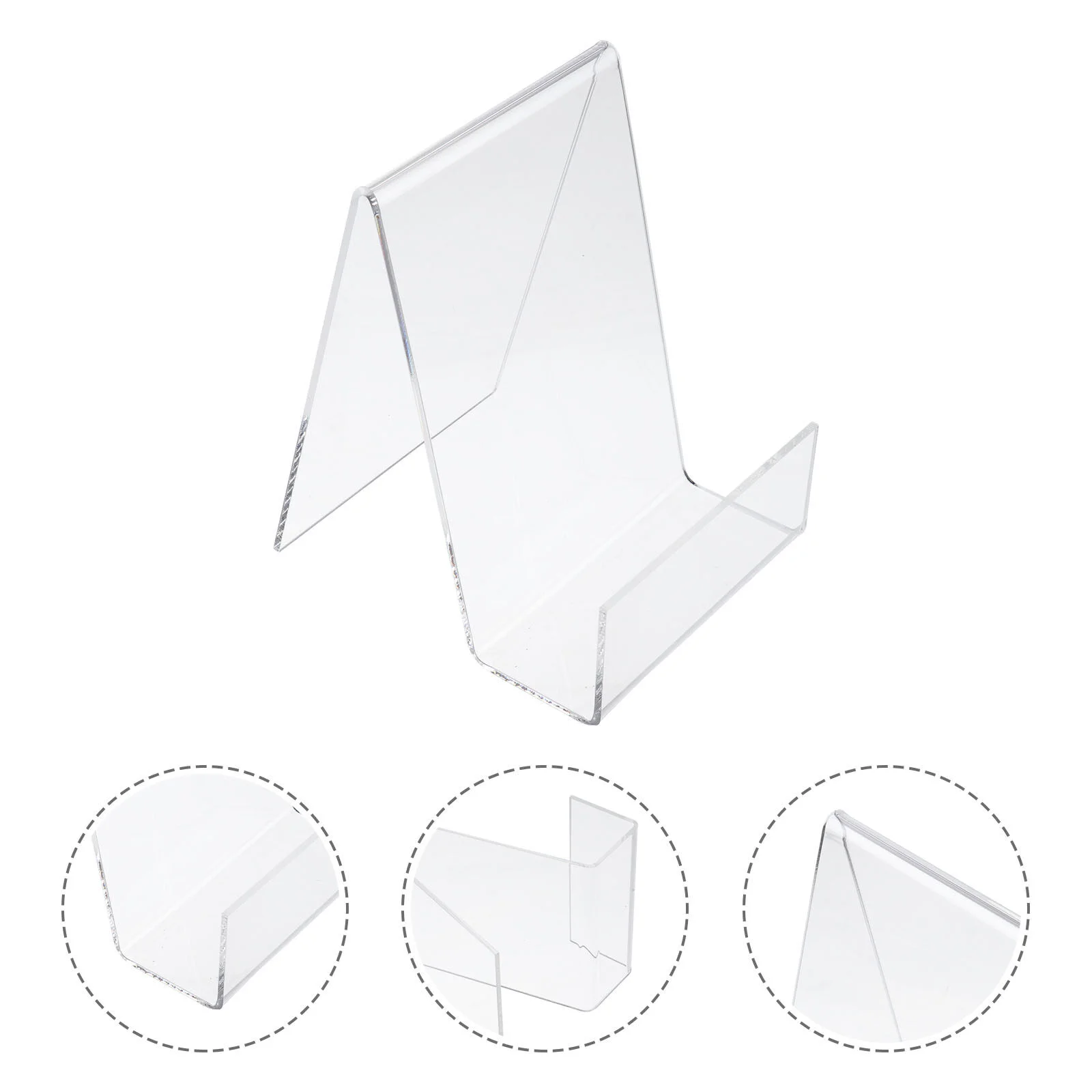 

2pcs Book Stand Bible Books Clear Brochure Holder Tablet Holder for Displaying Sheets Pictures for Home Office