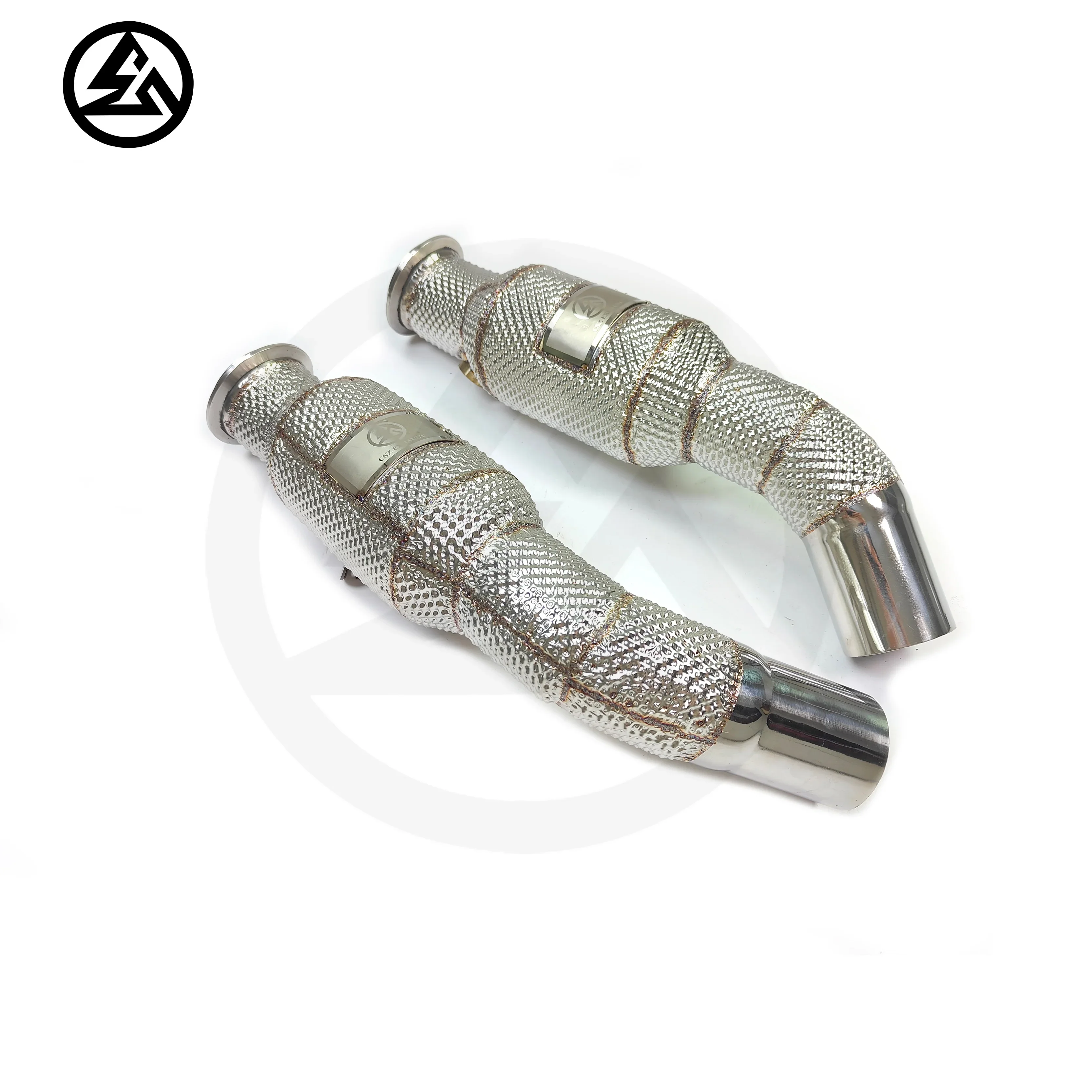 CSZ SS304 эффективная труба для Alfa Romeo Giulia Stelvio 2 0 T выхлопная с высоким потоком