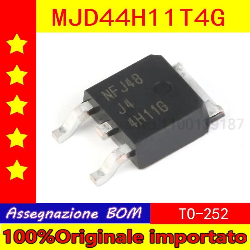 Биполярный транзистор MJD44H11T4G MJD44H11 44H11 4H11G TO-252, 50 шт./партия