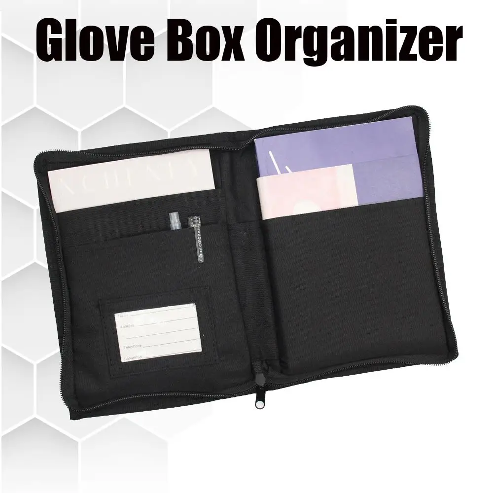 

Glove Box / Car File And Tool Organizer | Car Interior Storage Tool Organizer | Portable Multi-Pocket Car Storage Bag