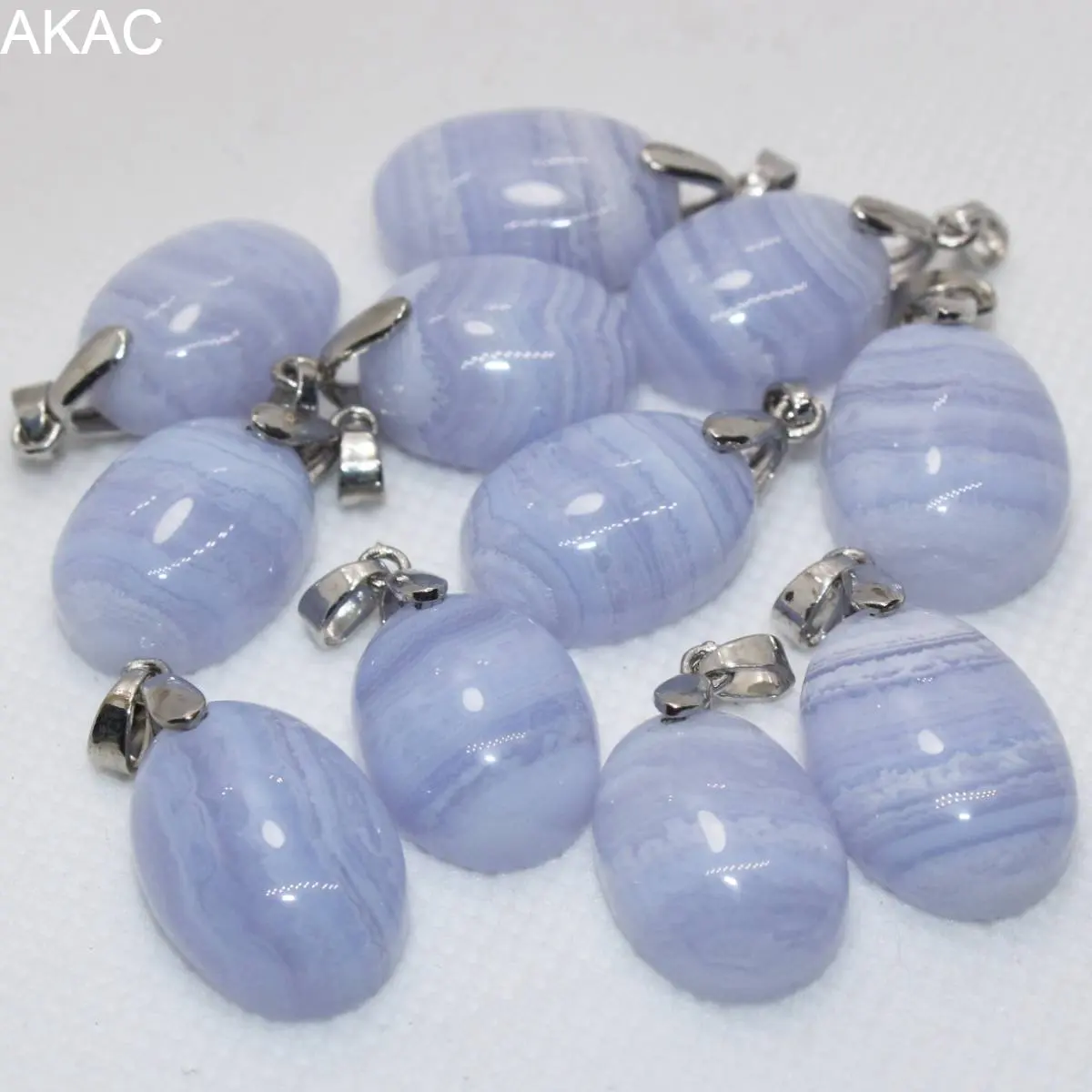 

2 шт./компл. AKAC approx13-15 * 16-20 мм овальной формы, натуральное синее кружево, агат, белая медь, подвеска отправляется случайным образом