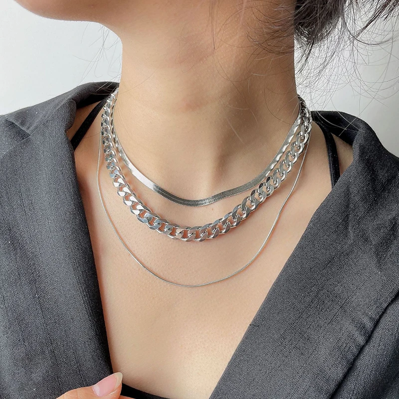 Женский многослойный чокер со змеиным плетением винтажное ожерелье из плотной