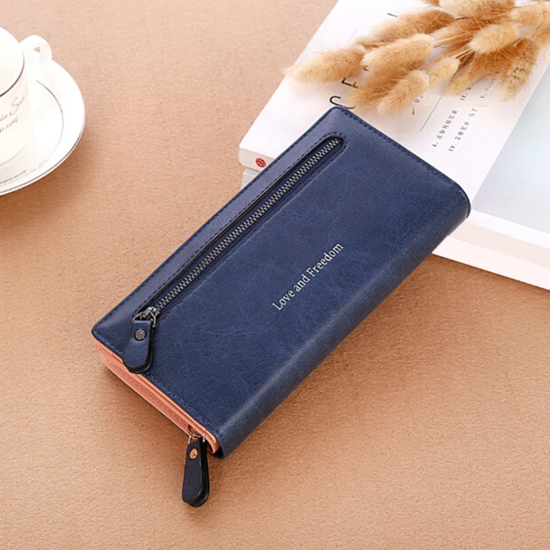 

Luxury Women Wallets Card Holder Long Lady Purses Handbags Money Coin Purse Woman Clutch Long Zipper Wallet Purse Bags Pocket