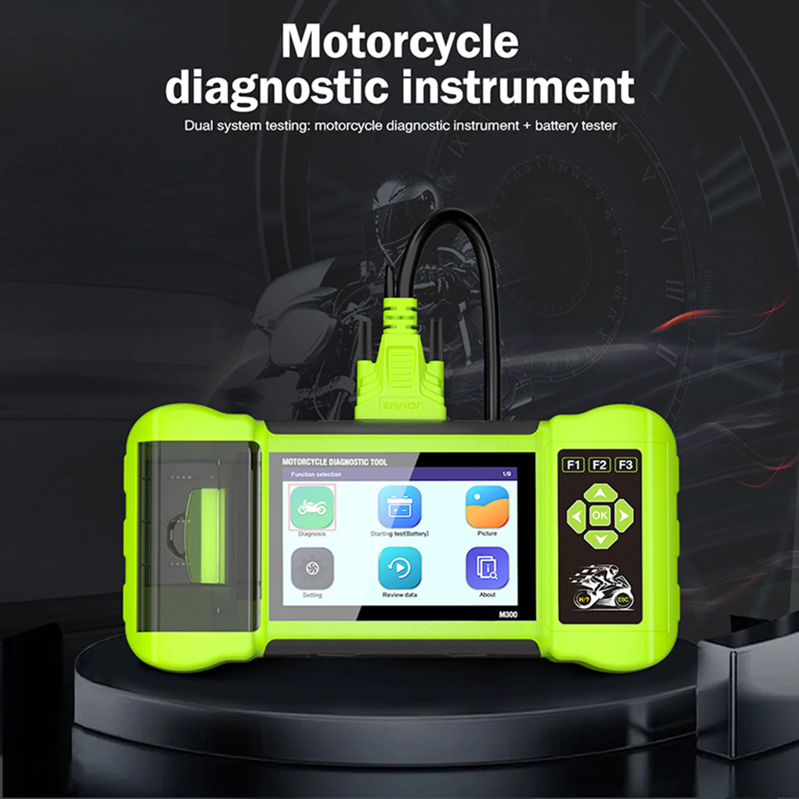 

2023 New M300 Motorcycle Diagnostic Scanner Helps the Technician to Diagnose Problems and Make Repairs Faster