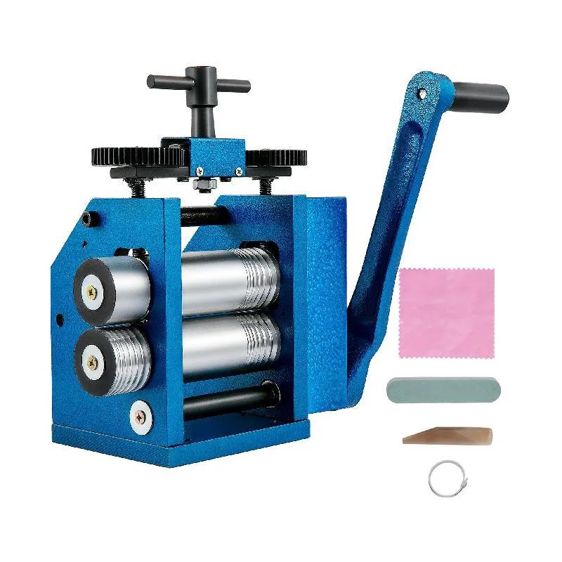 

F50 3 дюйма/4,4 дюйма Лист ручная комбинация ювелирных изделий вращающаяся мельница Стандартный пресс для золотых и серебряных накидок