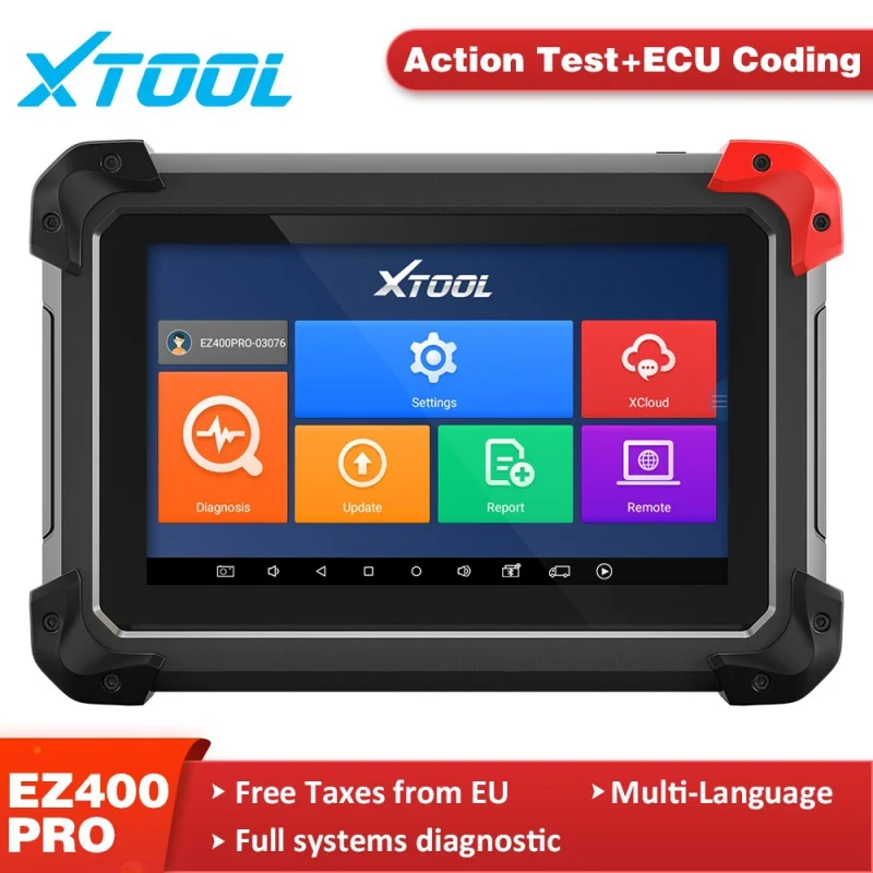 Диагностический инструмент XTOOL EZ400Pro OBD2, сканер, автомобильный считыватель кодов, тестер, ключевой программатор ABS, подушка безопасности, SAS, EPB, DPF, масловые функции