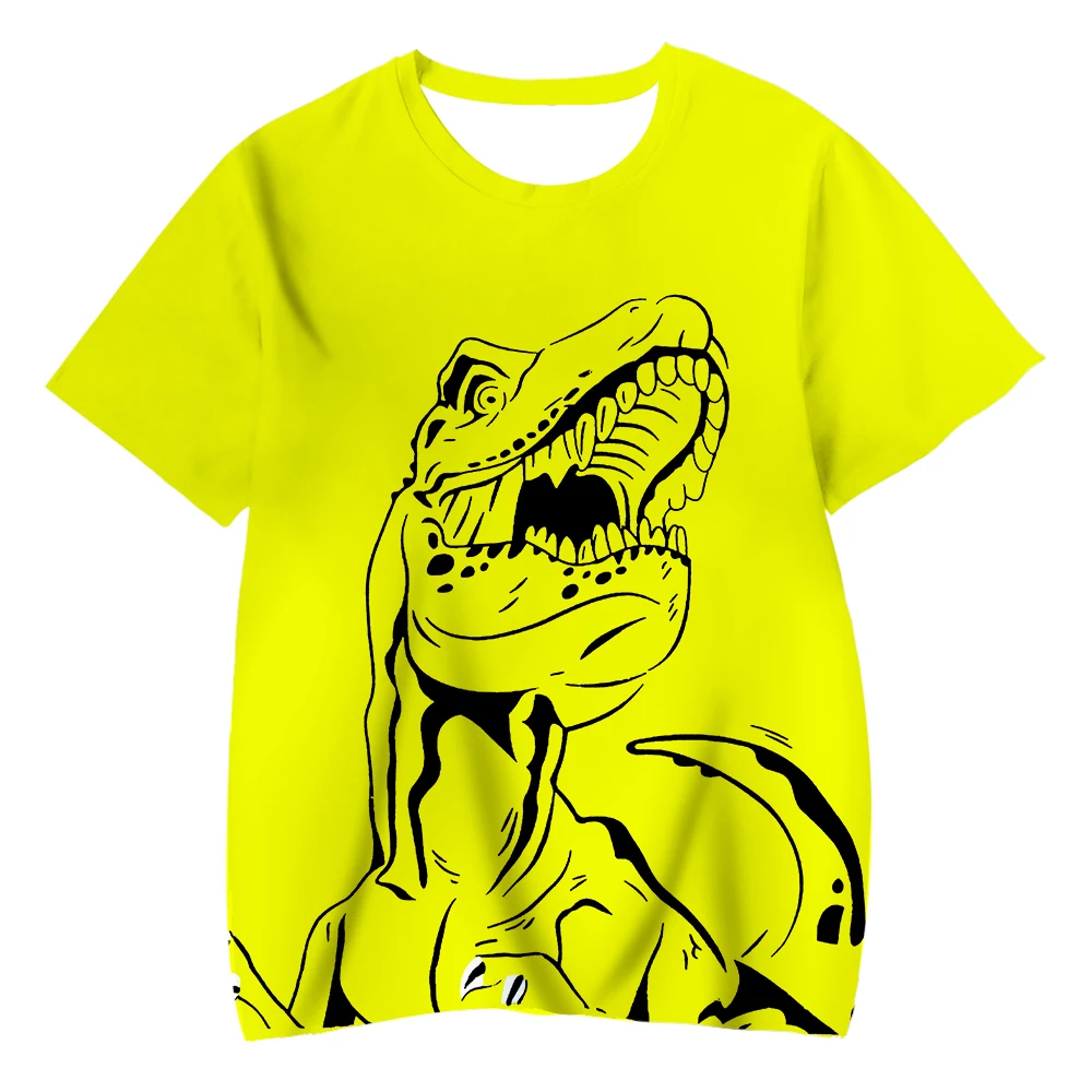 

3D Baby Boys Clothes T shirt Kids Funny Dinosaur Printed Dino Tshirt Cartoon Toddler Children Casual Summer Tops