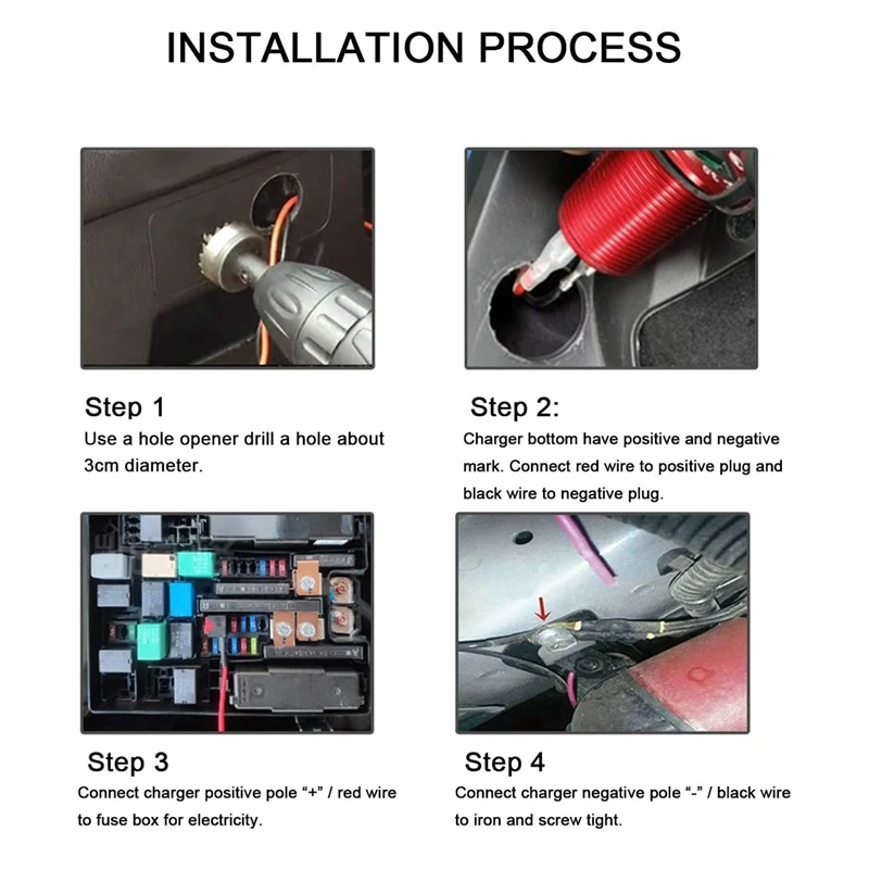 12 В USB-розетка водонепроницаемая В/24 24 Вт 4.8A двойная для зарядного устройства