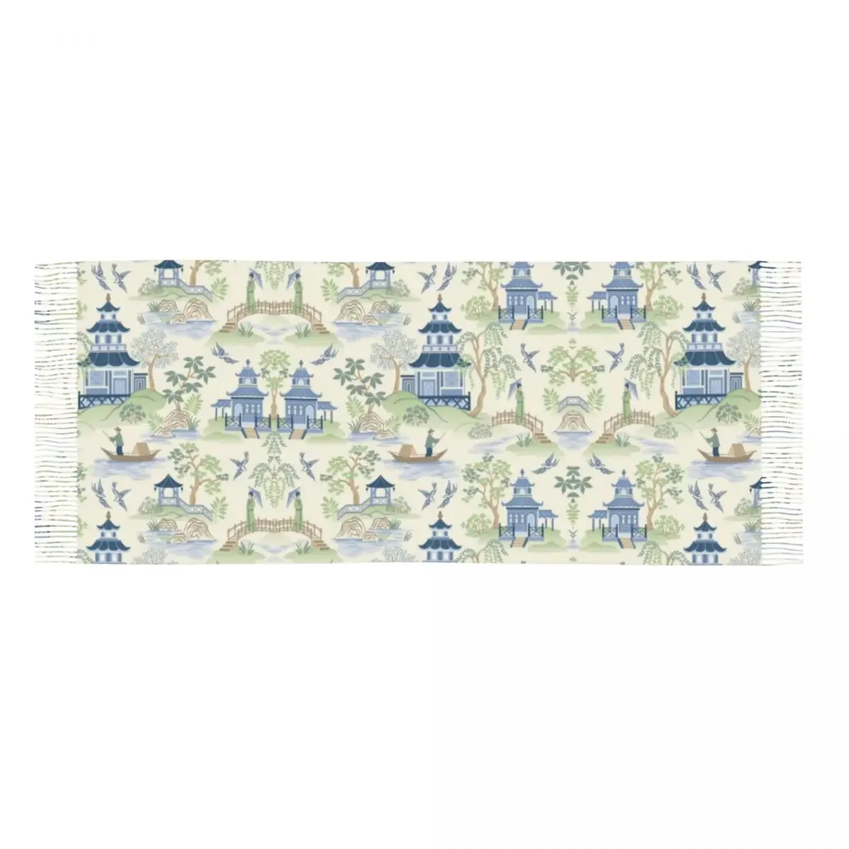 Винтажный китайский шарф-пагода из ивы шарф для женщин Длинная зимняя теплая