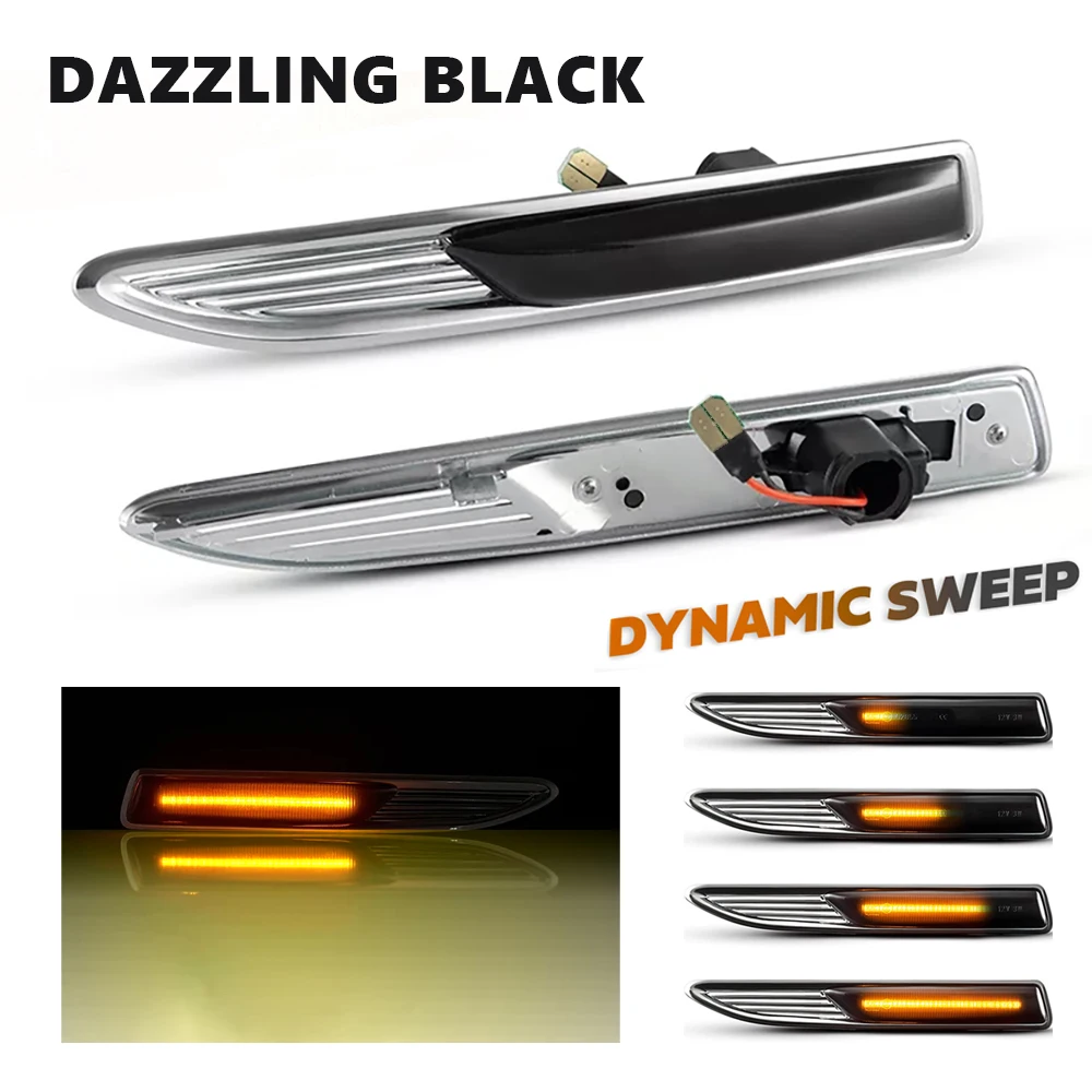 

Светодиодсветодиодный динамические боковые габаритные огни, поворотный сигнал, последовательные огни для Ford Mondeo 4 Mk4 BA7 03,2007-01,2015 #7S7113K354, 2 шт.