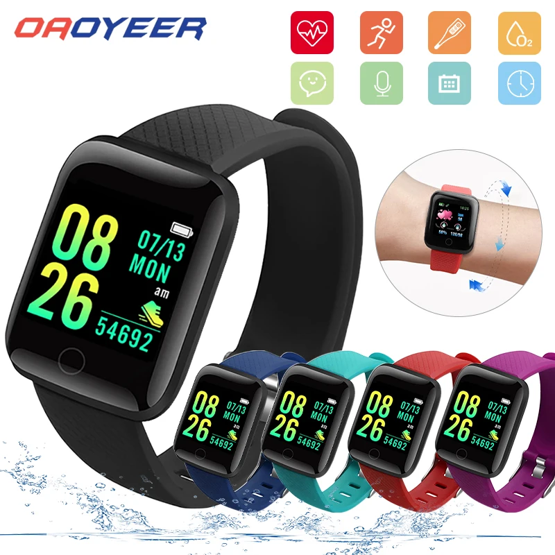 Смарт-часы Oaoyeer для мужчин и женщин 116 дюйма с монитором кровяного давления