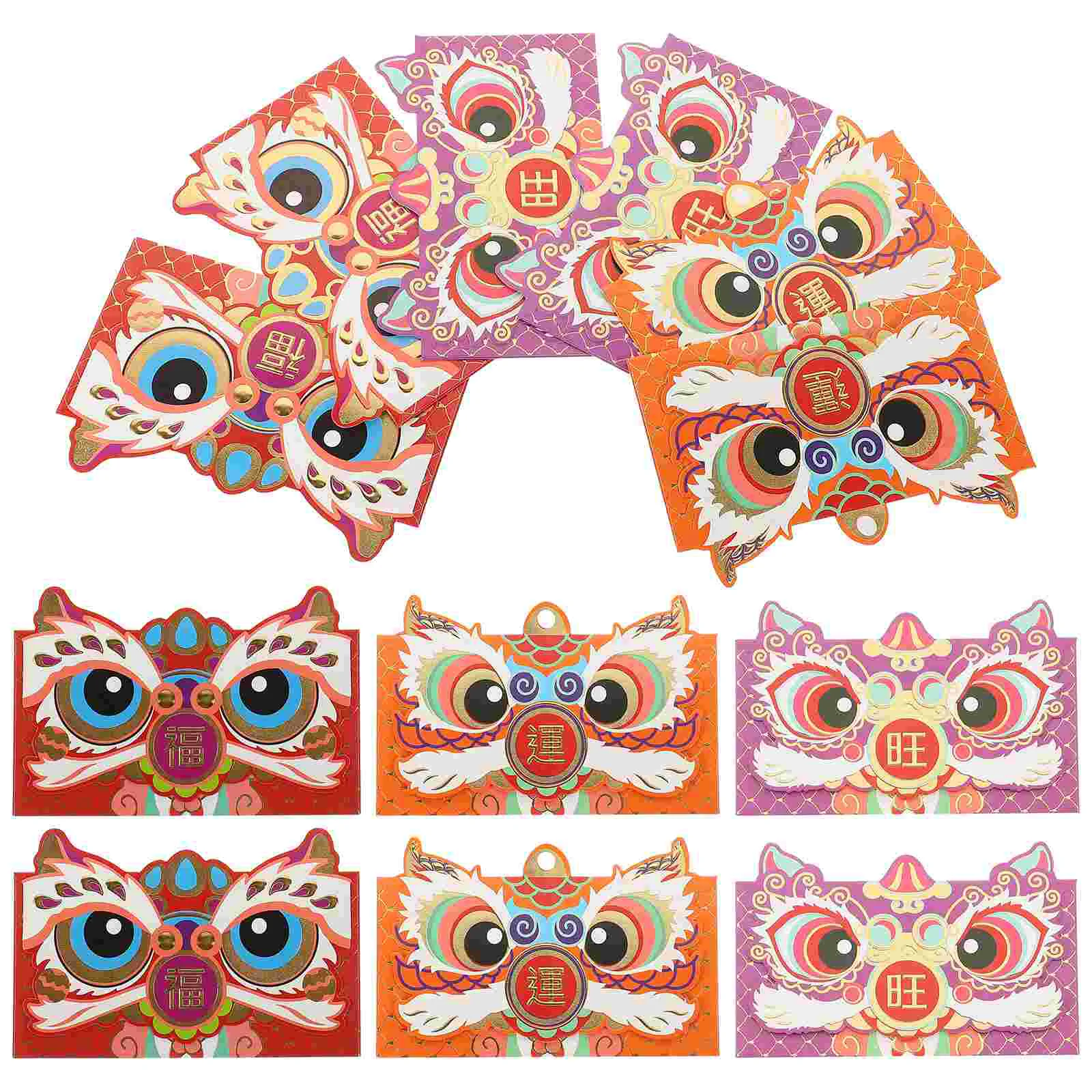 

12Pcs Red Envelopes Money Envelopes Cash Envelopes Chinese Element Spring Festival Money Pocket