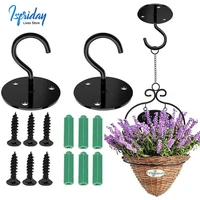 wall mount ceiling hook bracket hanger lantern wind chimes planters decoration for hanging bird feeders outdoor hook with screws