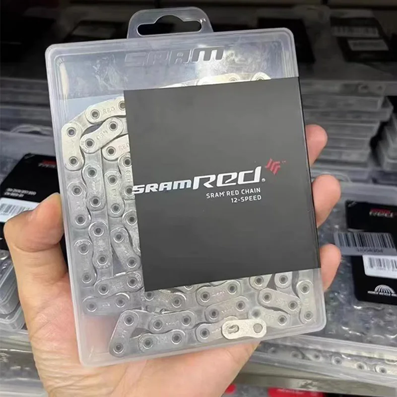 Фото Цепь для шоссейного велосипеда SRAM RED D1 / E1 12-скоростная eTap, высокопрочная прецизионная цепь для электронного переключения передач, 112 / 114 / 120 звеньев №2