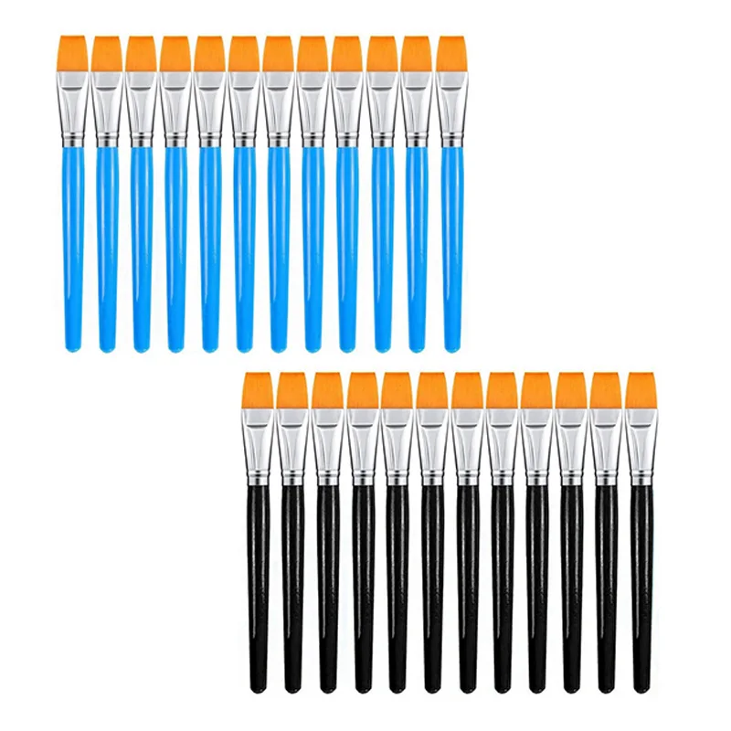 

Кисти синтетические для рисования акварелью и гуашью, 12 шт.
