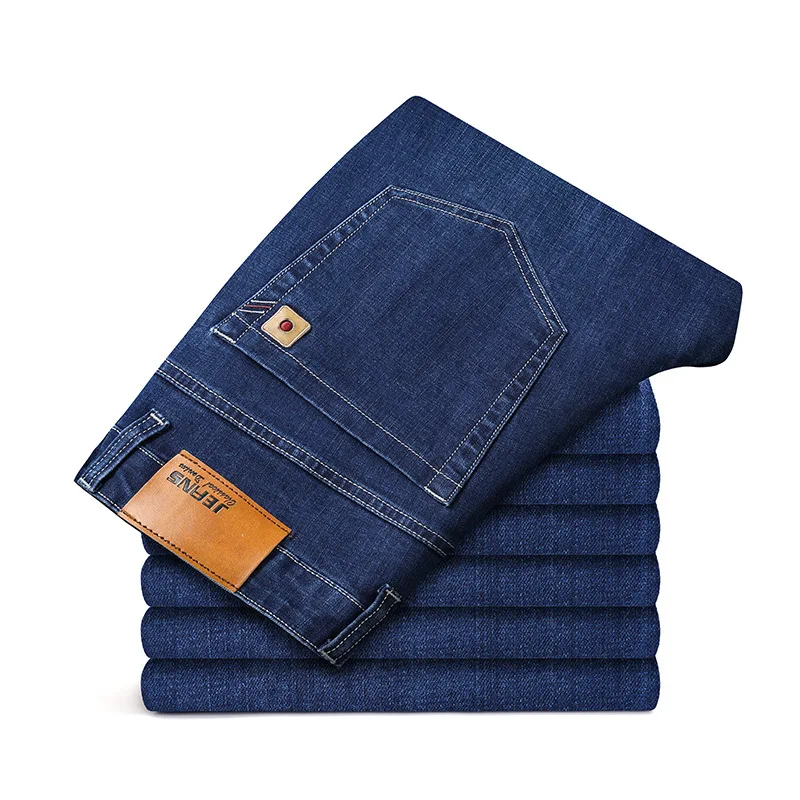 Men's Cotton Fashion leisure Jeans Denim Pants Brand Classic Clothes Overalls Straight Trousers for male Oversize Denim Trousers