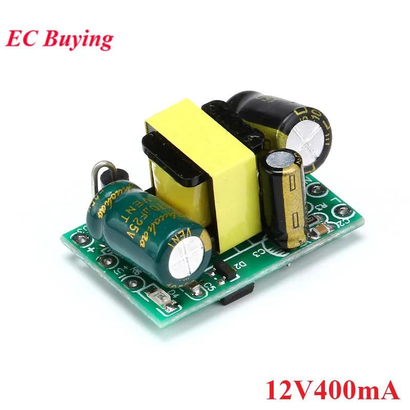 10pcs / lot 12V 400mA 4.5W Изолятор питания Модуль снижения давления AC - DC 220V 12V 400mA