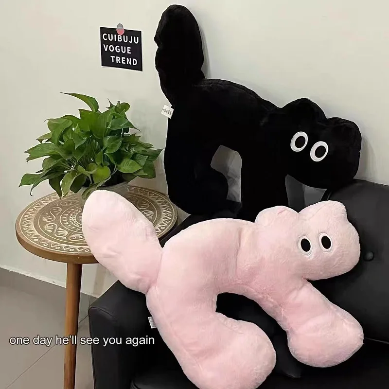 

Подушка в виде кошки Kawaii, Плюшевые Декоративные подушки для офиса, автомобиля, подушка для шеи, декоративная подушка для дивана, домашний декор, подарок на день рождения и Рождество