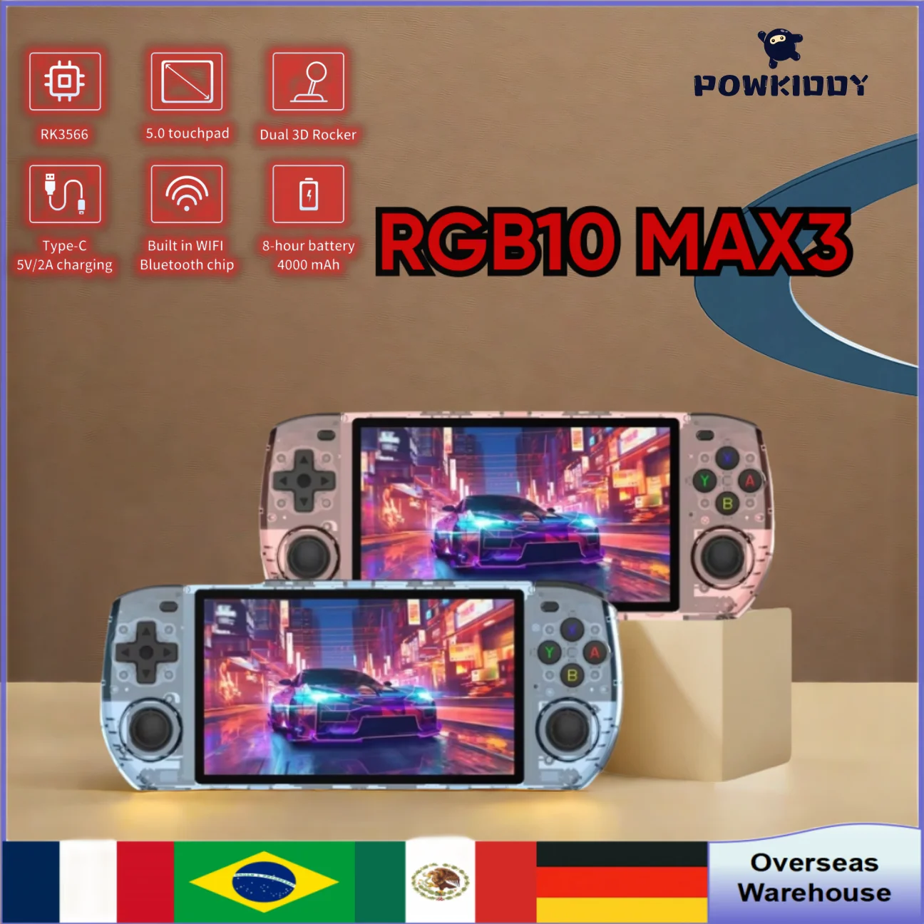 Игровая консоль Powkiddy RGB10 Max3