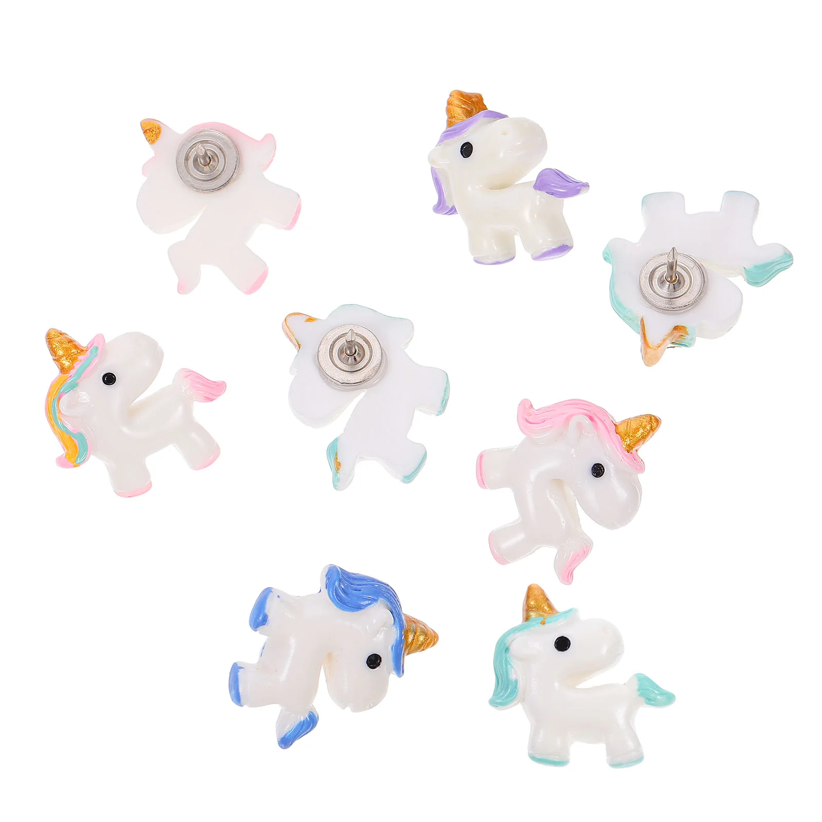 

10 Pcs Office Decor Resin Cartoon Thumbtack Memo Pushpin Decorate Photo Note DIY Calendar