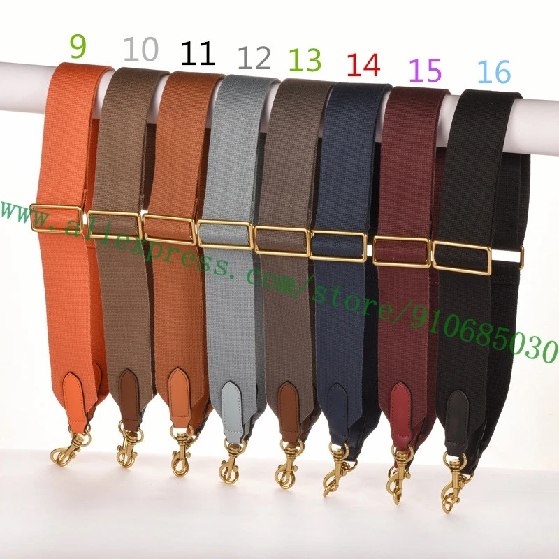 Adjustable Solid Color Fabric Shoulder Strap For Designer Lady Handbag Women Pochette Purse Carry Belt Bag Parts Replacement