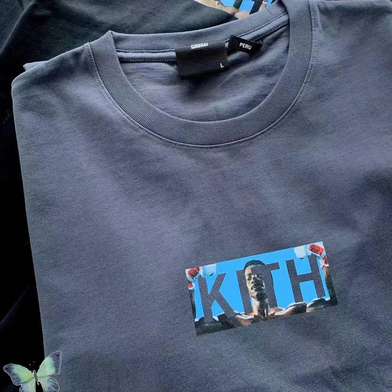 

2022 Summer New Arrival Box Logo Fashion Kith Rocky T-shirt 100% Cotton