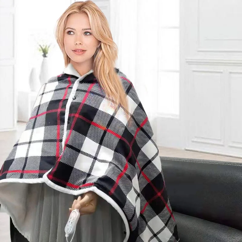 

140x80cm USB Electric Blanket Warm Electric Heating Shawl Timing Function Heated Blanket Bedroom Mink Velvet Warm Throw Blankets