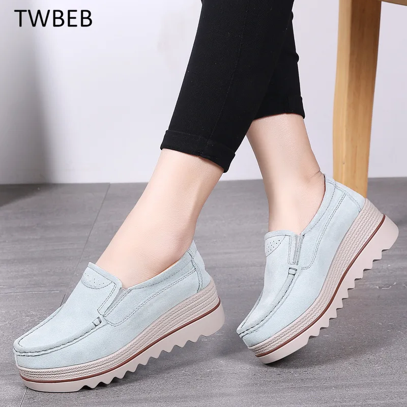 

Spring Women Flats Shoes Platform Slip on Flats Woman Sneakers Female Suede Ladies Tenis Loafers Moccasins Casual Shoes