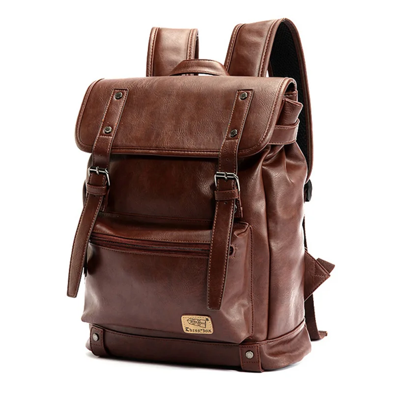 

Pack Bagpack Travel Backpack Daypacks Women Back Korean Backpack Brand For Leather Teenagers Men Box Three Male Mochila Casual