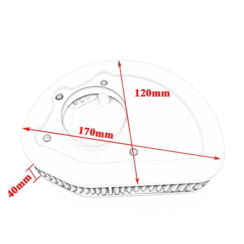 Воздухоочиститель мотоцикла впускной фильтр для Touring FLHTK Road King скользящий Electra Glide