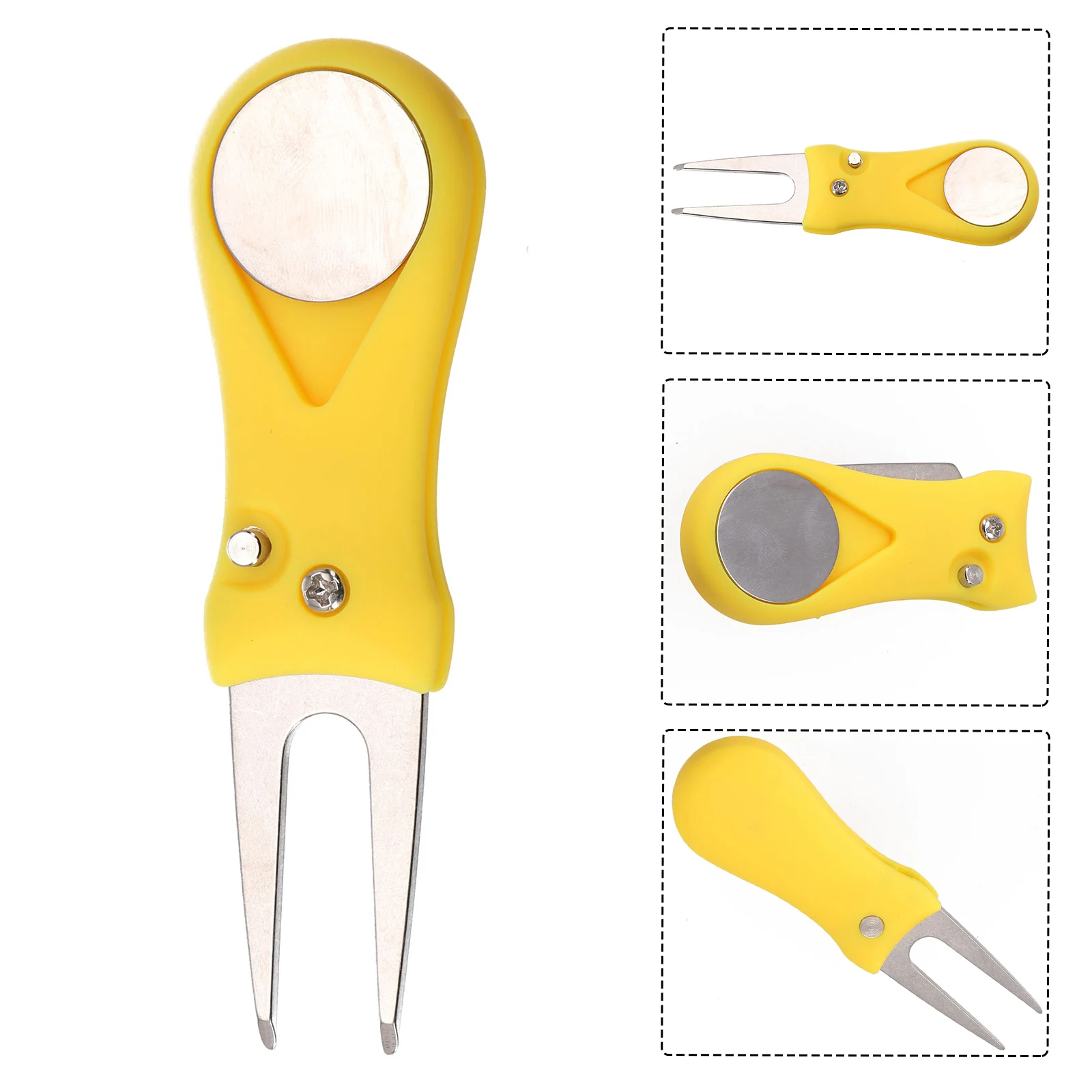 Инструмент для ремонта Golf Divot Tool гольфа ВЫСОКОКАЧЕСТВЕННАЯ вила Pitch Mark CLEVER DESIGN