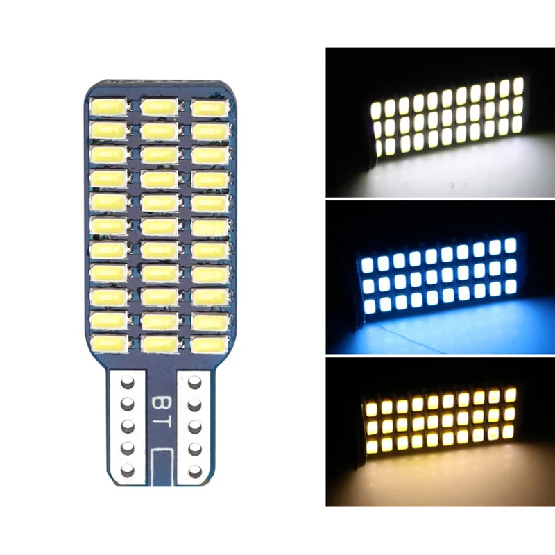 

2PCS Car Auto Canbus Dome Reading Light W5W T10 3014 33 Turn Signal License Plate Trunk Bulb Trunk Lamp Interior Light