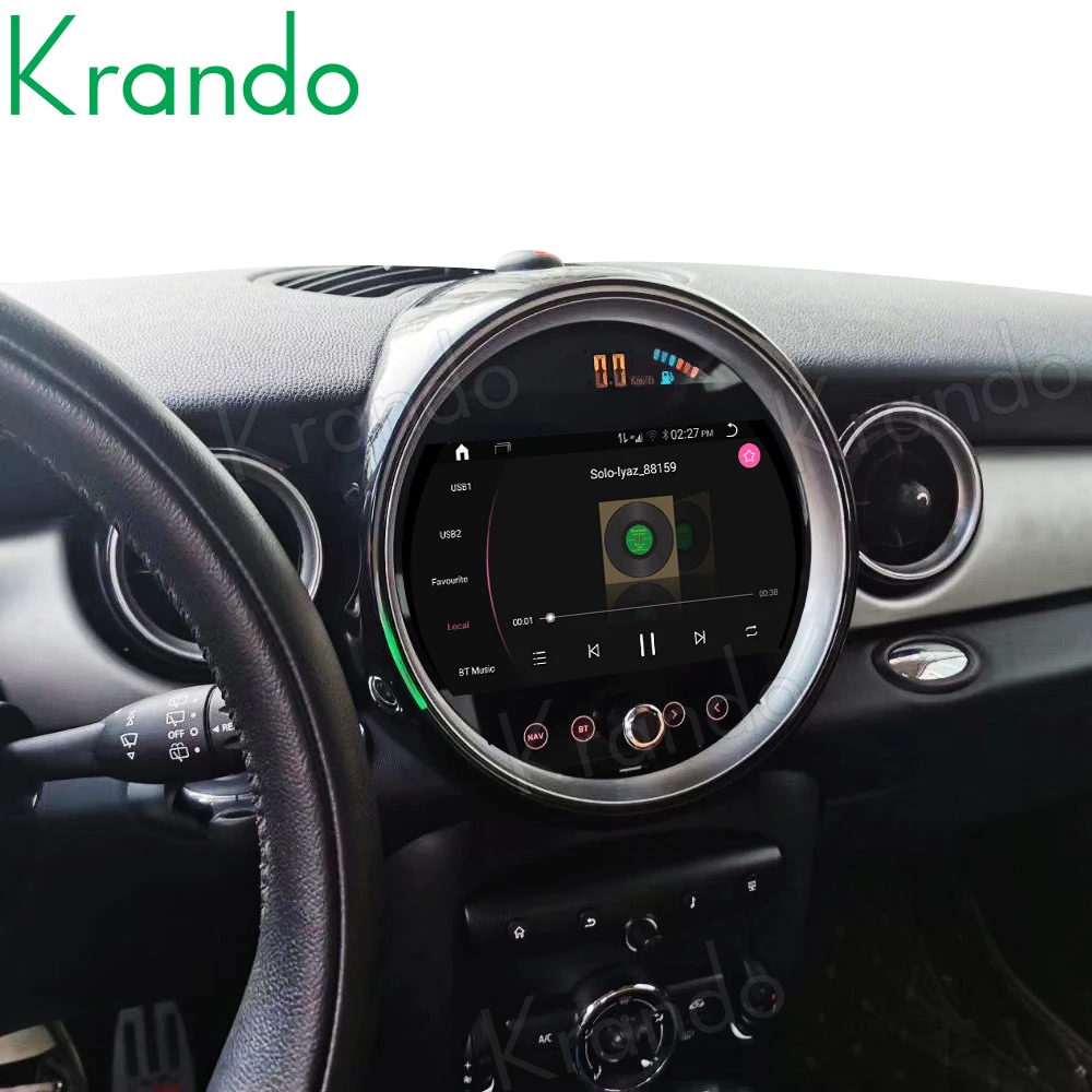 Автомобильный аудиоплеер Krando, мультимедийный проигрыватель с 9 экраном, Android 10,0, 4 Гб + 64 ГБ, GPS для BMW Mini Cooper R56 R60 2007-2014, беспроводной, Carplay, GPS (art.: 3a39f689488) - 3a39f689488