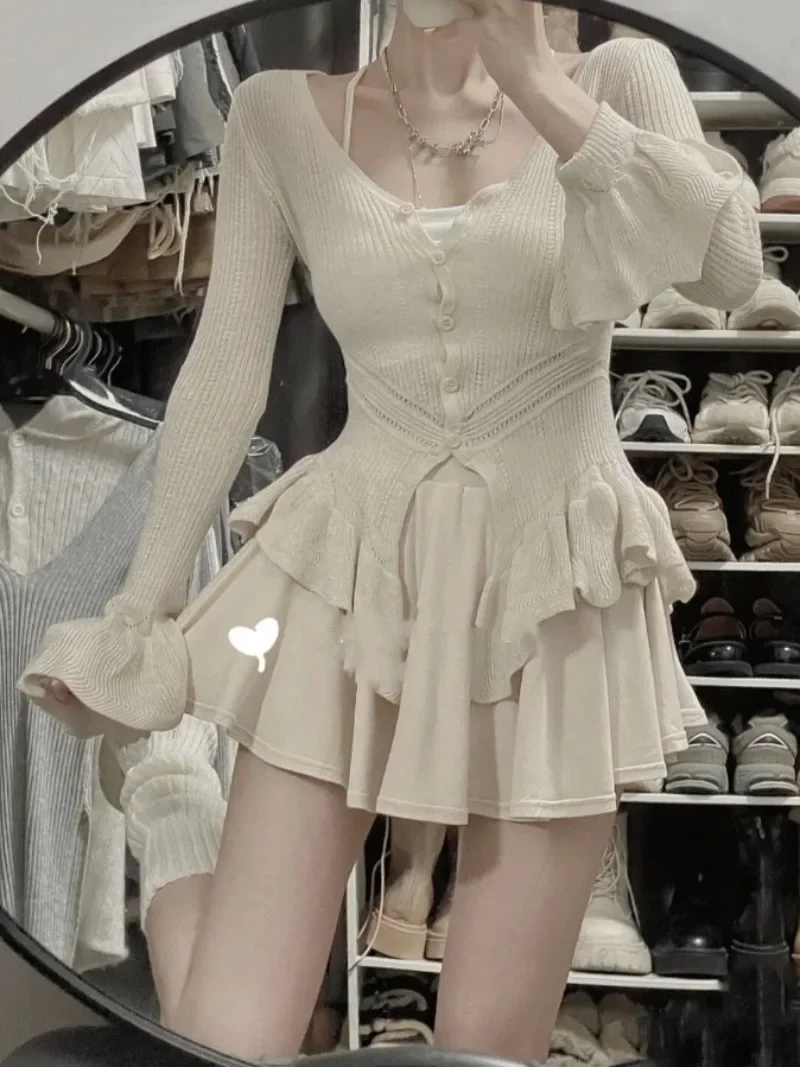 Корейский модный нежный стиль Пряная девушка чистый Desire Стиль Топ для женщин