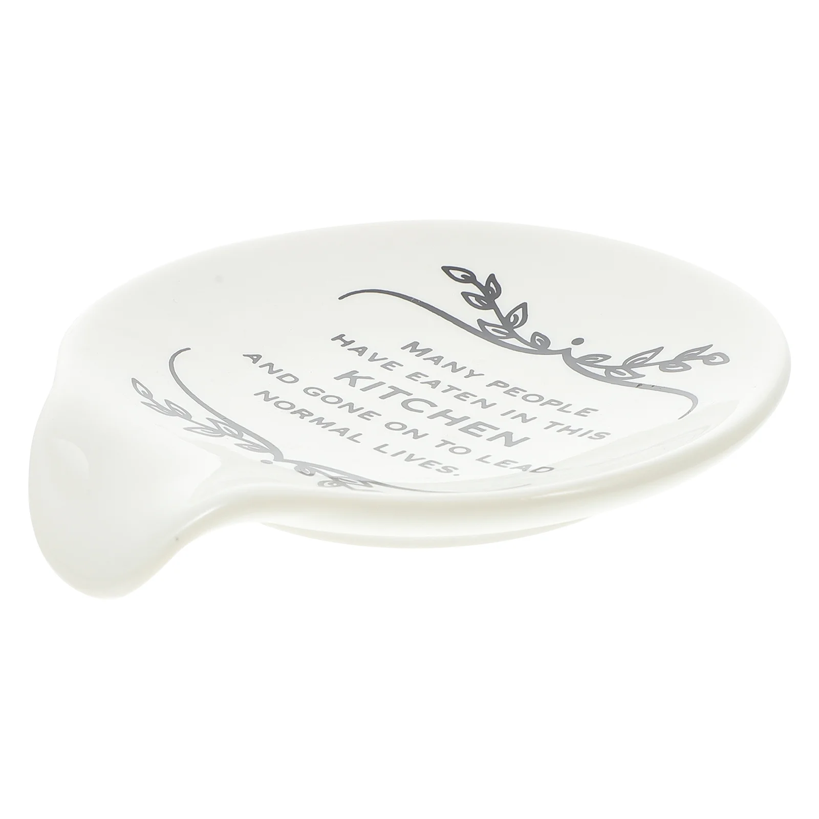 

Spoon Holder Rest Ceramic Utensil Small Soup Stand Pottery Ladle Rack Cooking Spatula Spoons Black Supporting Kitchen Colander