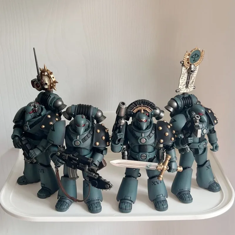 JOYTOY Warhammer 40K Sons of Horus MKVI Tactical Squad 1/18 Фигурка Сержант Легионер Аниме Модель Коллекция