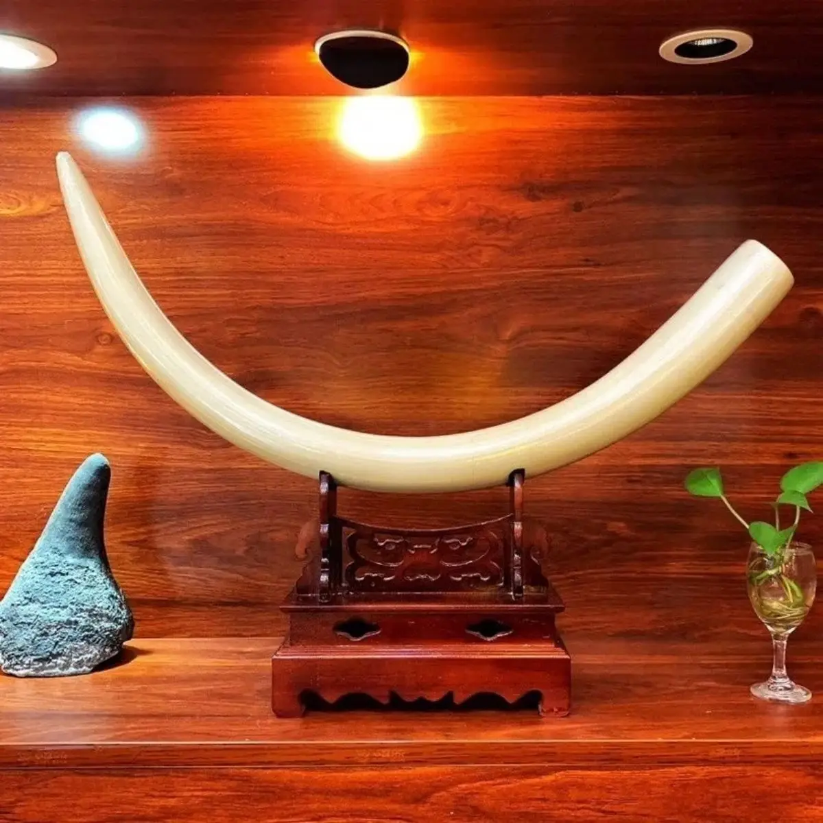 Mammoth Ivory Ornaments Full Of Veins Full Of Blood Sperm Throw Fine Grinding Suitable For Putting Office Feng Shui Decoration