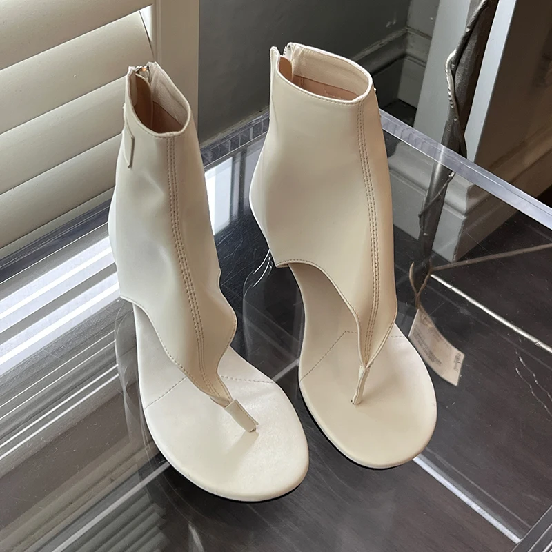 Туфли-лодочки женские на тонком высоком каблуке элегантные шлепанцы сланцы