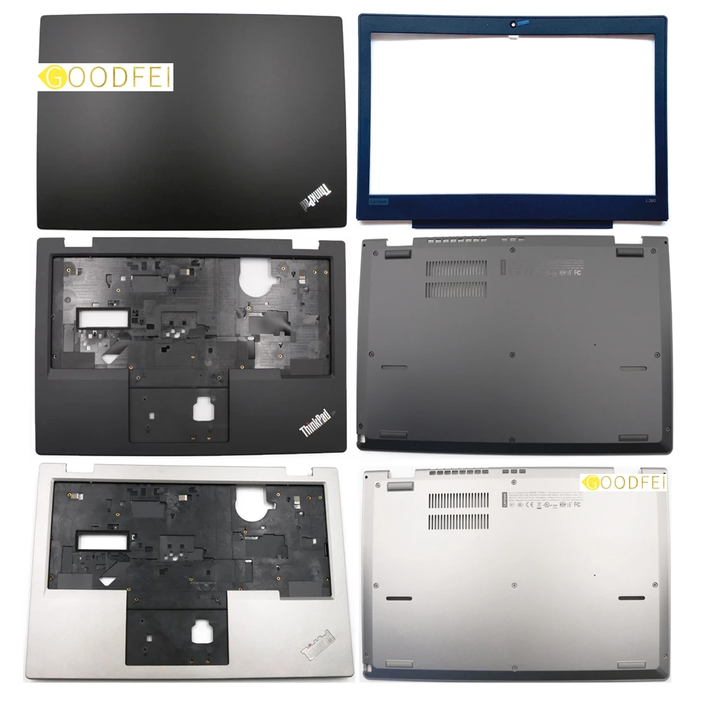 

Lenovo ThinkPad L380 L390 S2 3rd 2018 LCD Rear Lid Back Cover/ Bezel /Upper Palmrest / Bottom Base Lower Cover 02DA302 02DA301