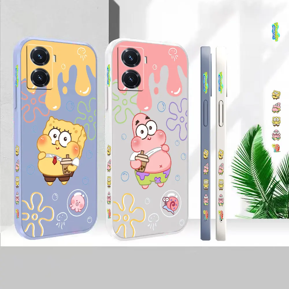 

Case For VIVO Y93 Y85 Y83 Y77E Y77 Y76S Y73S Y71T Y66 Y55S Y53S Y52S Y51S Y50 Y35 Y33S Y31 Y30 Funny Cute S-Spongebob Cover Capa