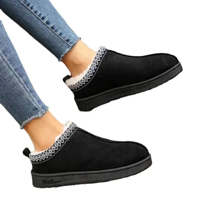 Женские зимние ботильоны челси новинка 2024 брендовые меховые короткие плюшевые