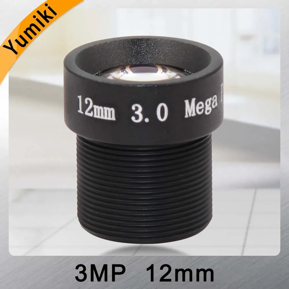 

Yumiki 3,0 мегапикселей M12 MTV 12 мм 3MP HD CCTV объектив ик HD объектив камеры безопасности с фиксированной радужной оболочкой