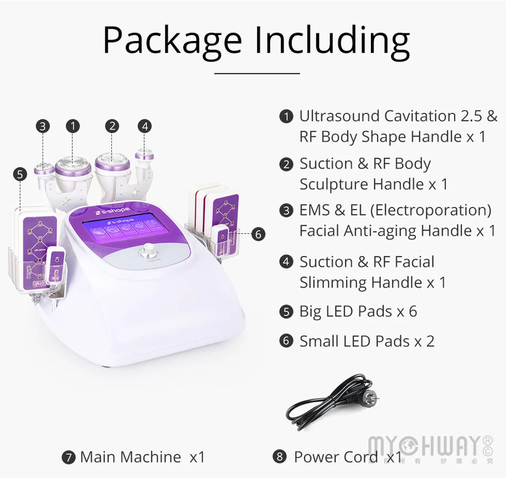 Aristorm S Shape Machine 30K Ультразвуковая форма тела Лифтинг лица бытовой прибор для