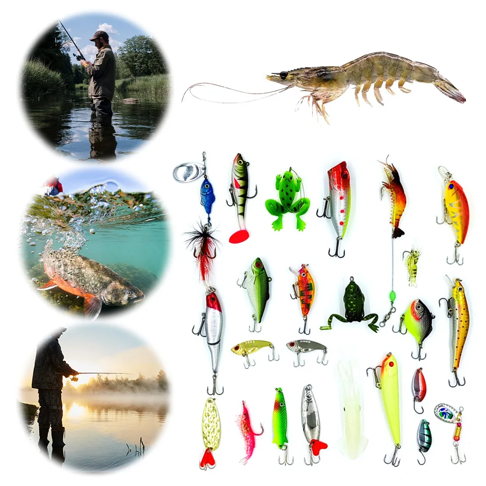 24-дневный рождественский адвент-календарь с ложками Minnow Crankbait обратный отсчет