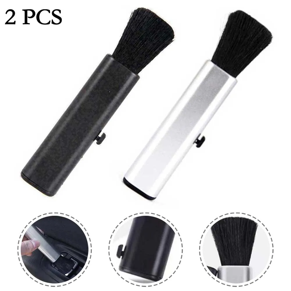 

Universial Brush Clean Tool Retractable 2Pcs 9*2.5*1.5cm Accessories Car